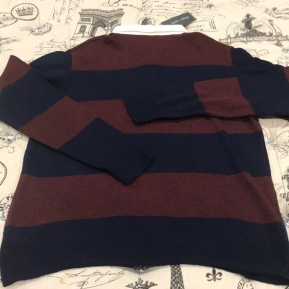 Slate & Stone Rugby Stripe Polo Sweater - Picture 4 of 5
